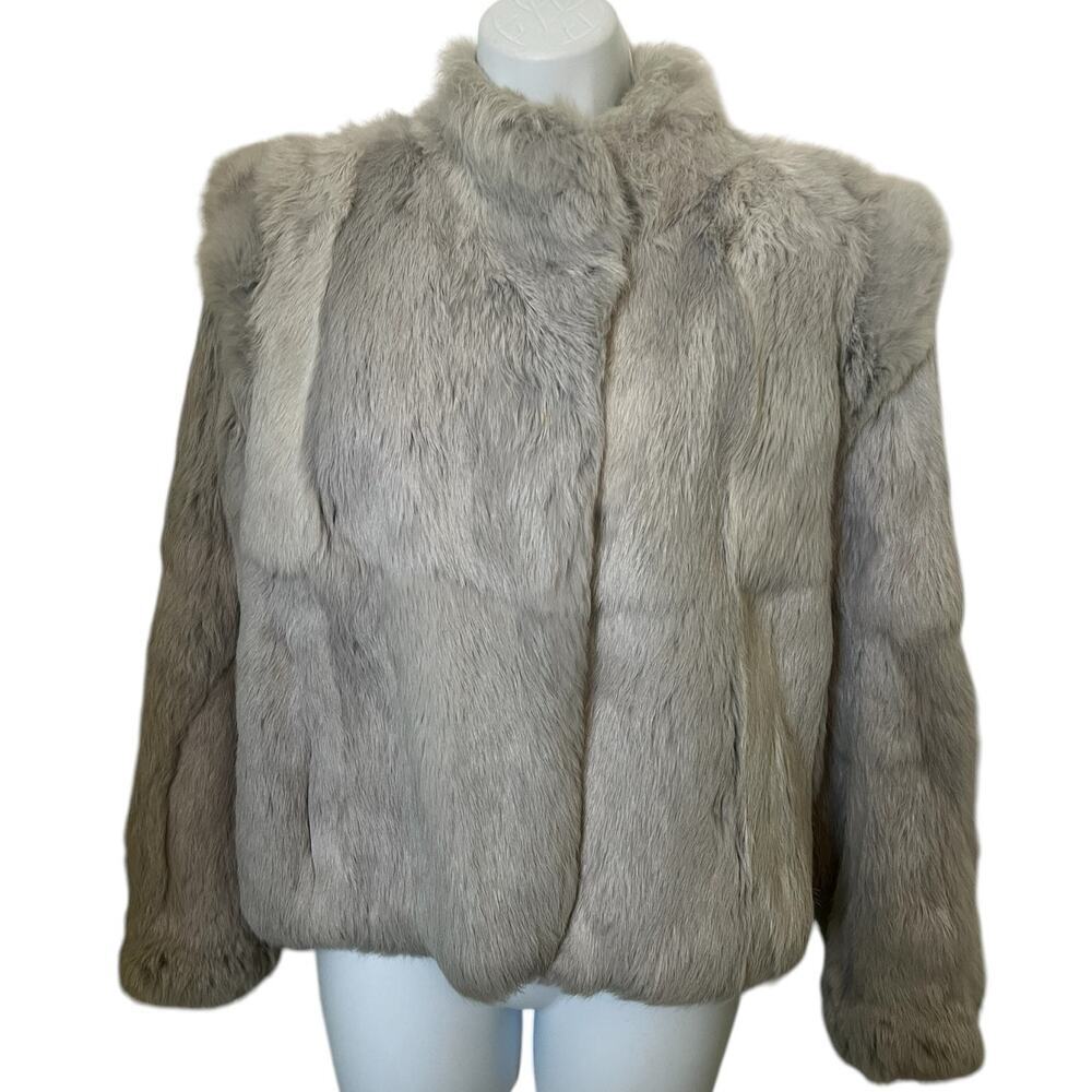 Women's Faux Fur Jacket - Gray